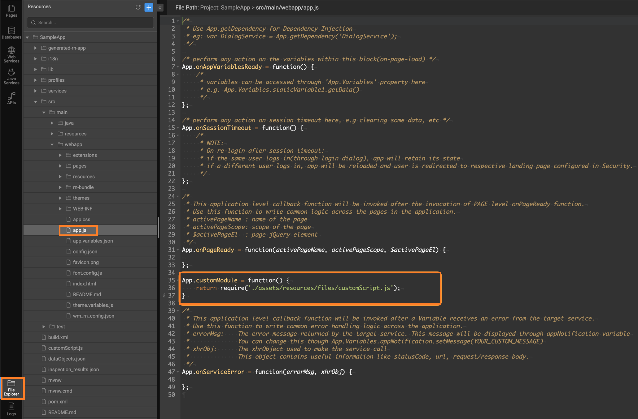 Importing Custom JS File