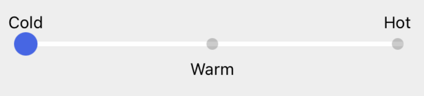 Customize Slider Example with Position customization
